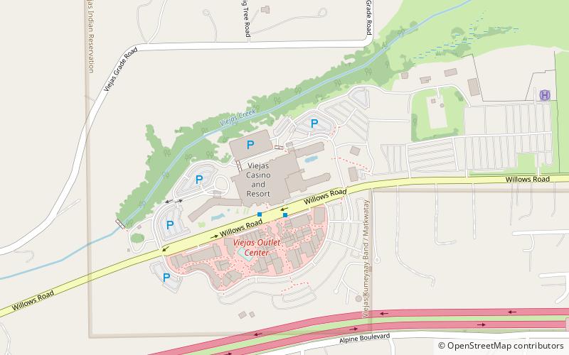 Viejas Casino location map