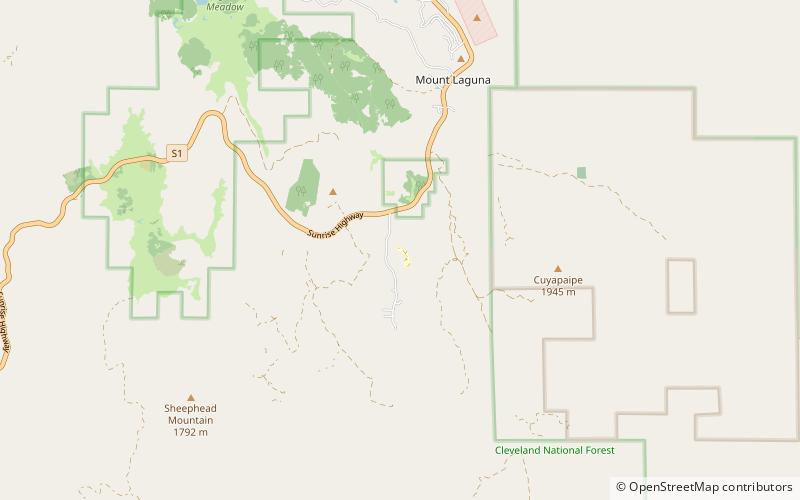 Mount Laguna Observatory location map