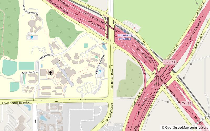 University of Dallas School of Ministry location map