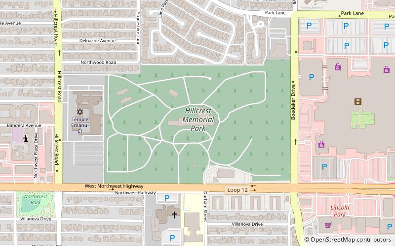 sparkman hillcrest memorial park cemetery dallas location map