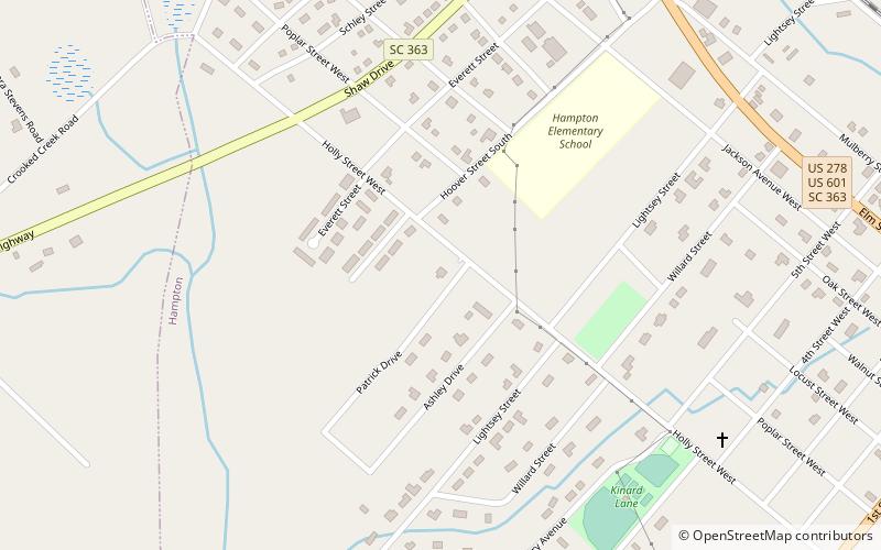 Hampton Colored School location map