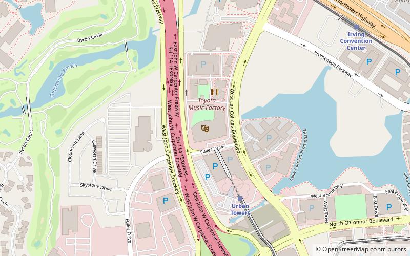 Toyota Music Factory location map