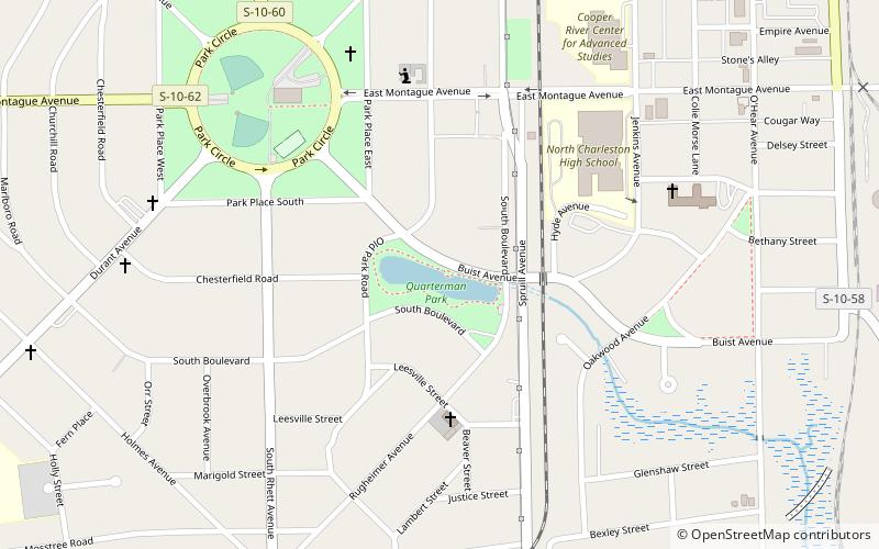 quarterman park north charleston location map