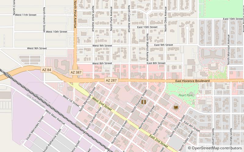 Casa Grande Stone Church location map