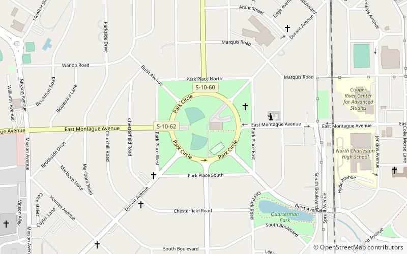 Park Circle Disc Golf location map