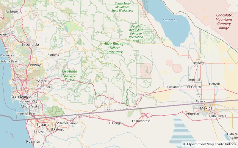 Tierra Blanca Mountains location map