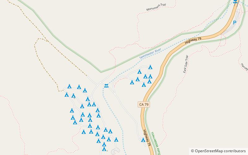 green valley parc detat de cuyamaca rancho location map