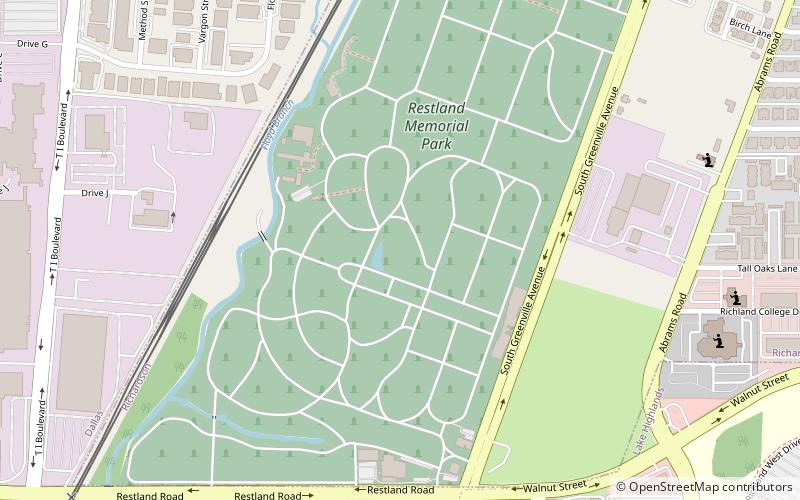 Restland Memorial Park location map