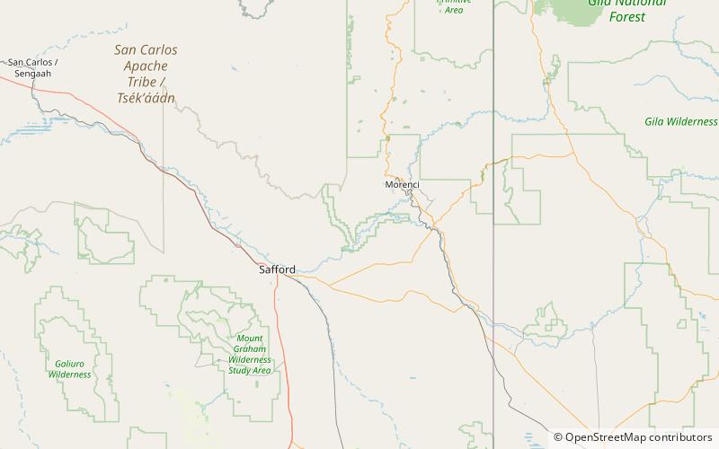 Gila Box Riparian National Conservation Area location map