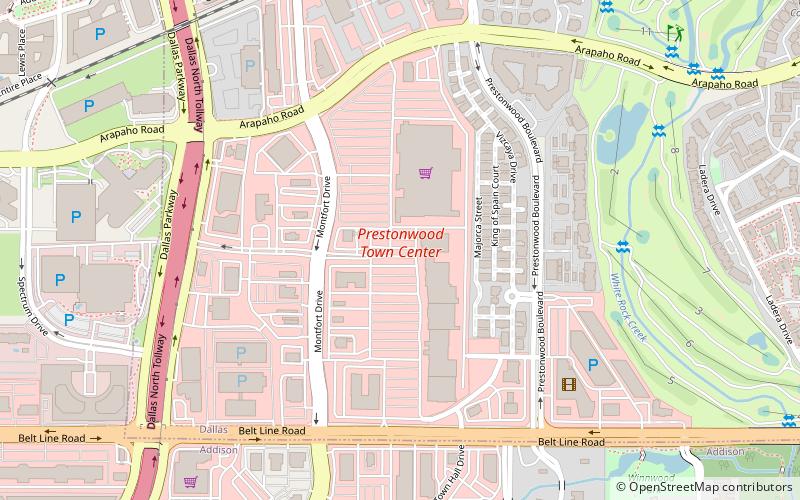 Prestonwood Town Center location map