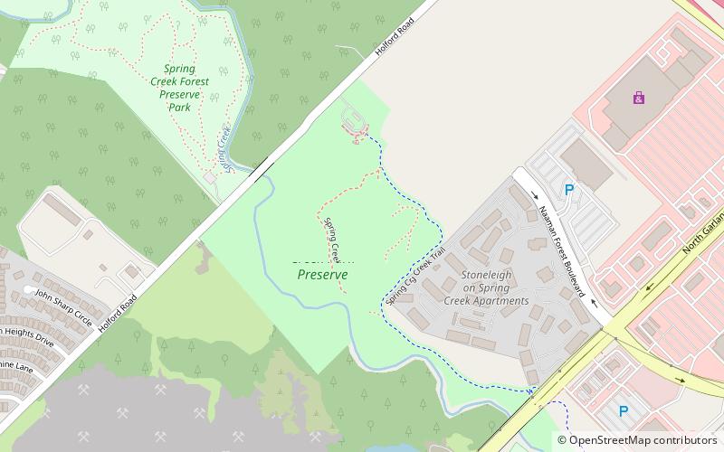 spring creek forest preserve garland location map