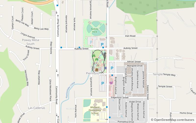 Old Poway Park location map