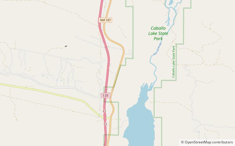 Caballo Lake State Park location map