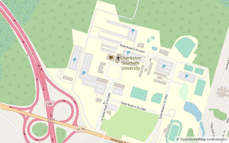 Charleston Southern University location map