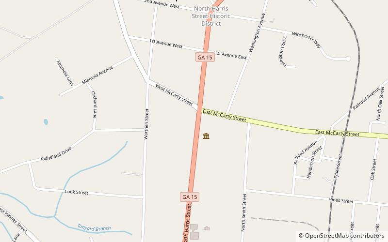 north harris street historic district sandersville location map