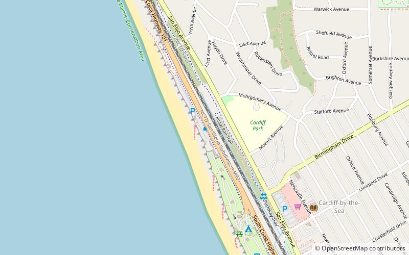 San Elijo State Beach location map
