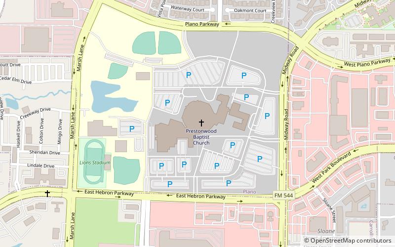 prestonwood baptist church plano location map