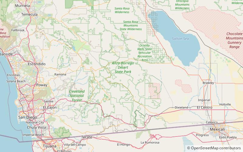 Vallecito Mountains location map