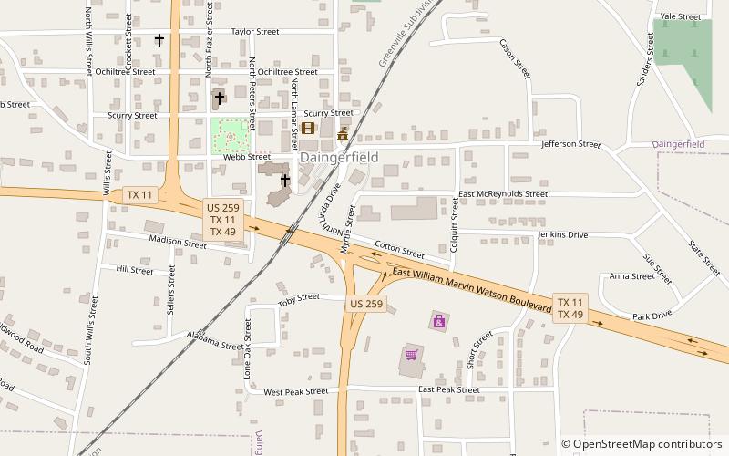 Daingerfield location map