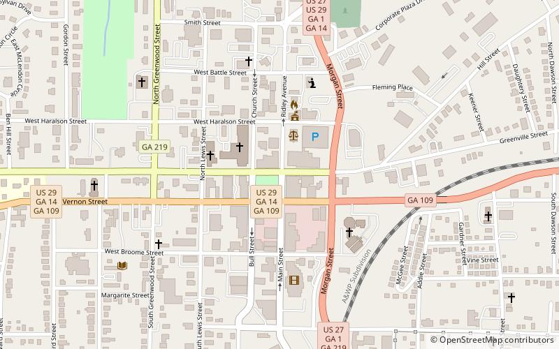 lagrange commercial historic district location map