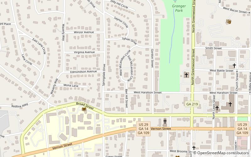 Bellevue location map