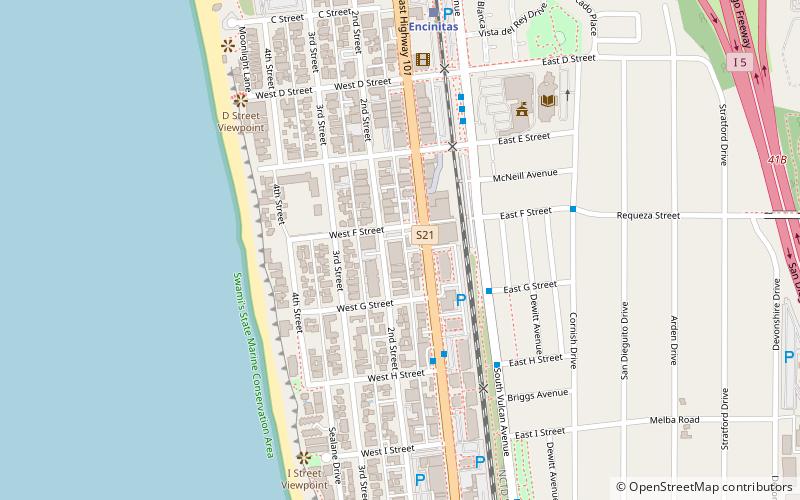 Encinitas 101 Main Street Association location map