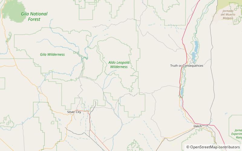 mcknight mountain aldo leopold wilderness location map