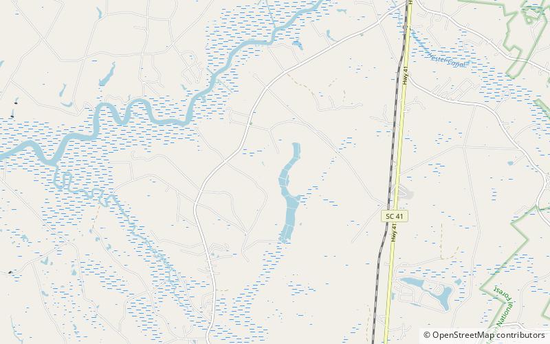 Quinby Plantation House-Halidon Hill Plantation location map