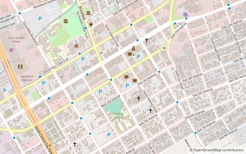 Escondido Public Library location map