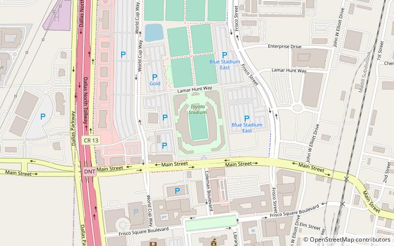 National Soccer Hall of Fame location map