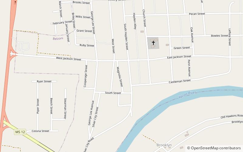 Belzoni location map