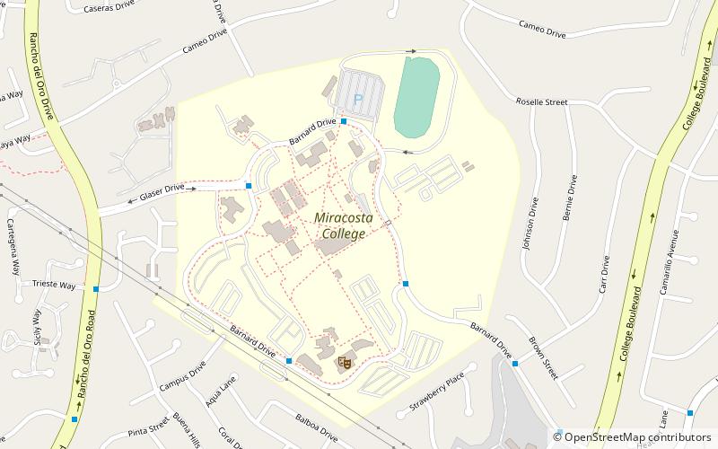 MiraCosta College location map