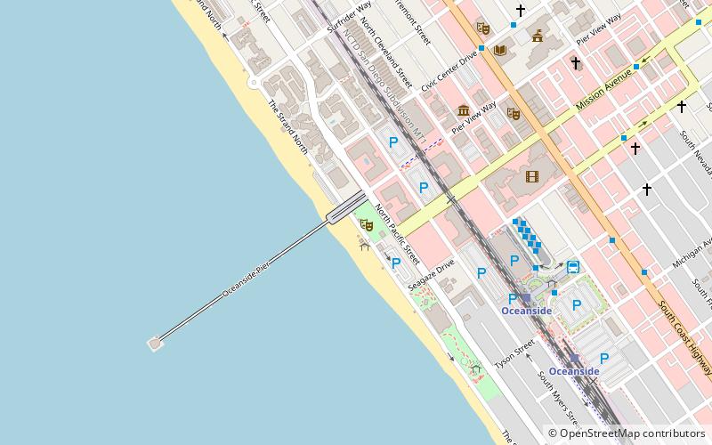 Junior Seau Pier Amphitheatre location map