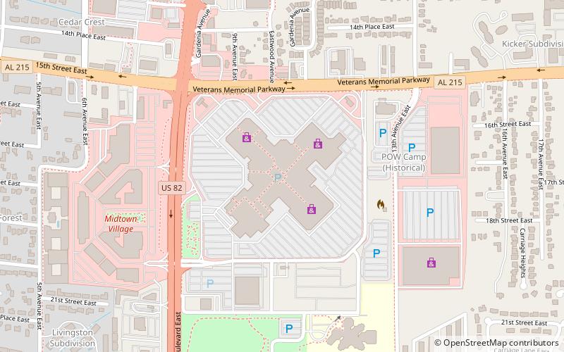 University Mall location map