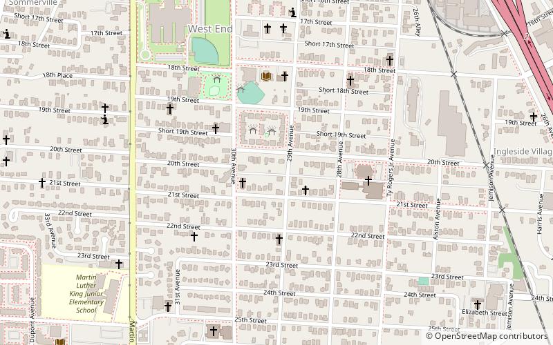 West Tuscaloosa location map