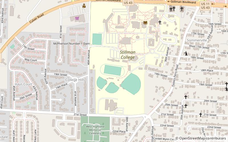 Stillman Stadium location map