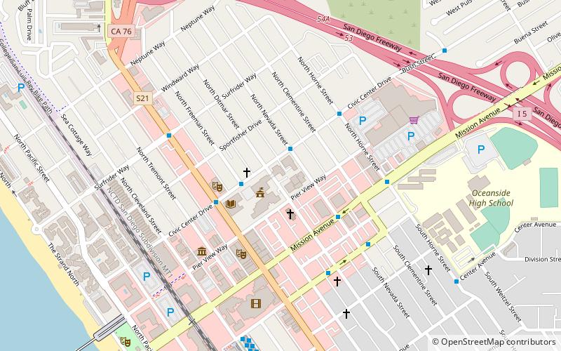 Oceanside Museum of Art location map