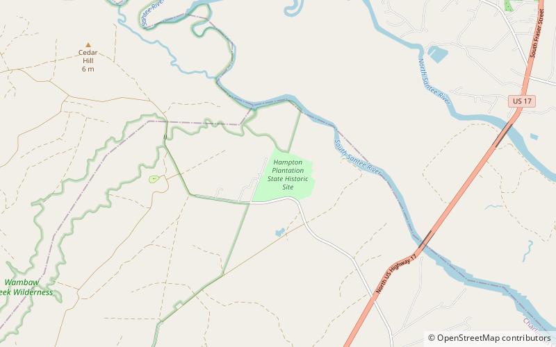 Hampton Plantation State Park location map