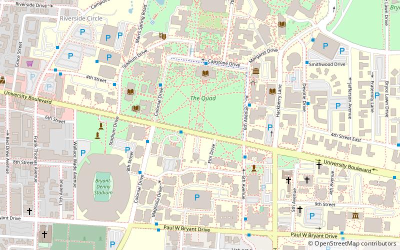 Denny Chimes location map