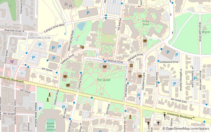 Amelia Gayle Gorgas Library location map