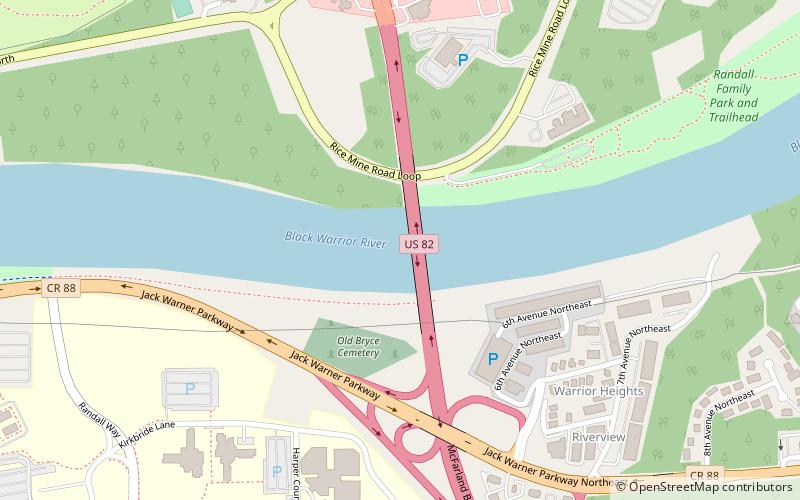 Woolsey Finnell Bridge location map