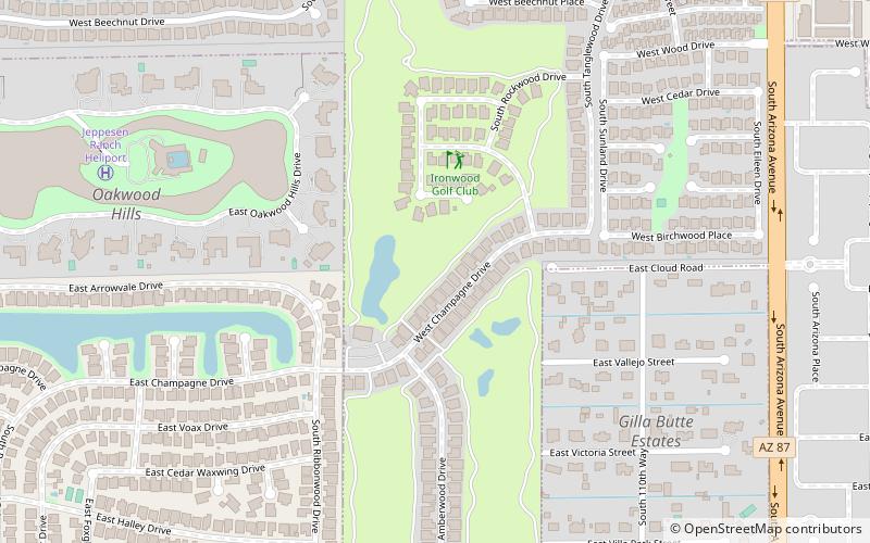 Ironwood Golf Club location map