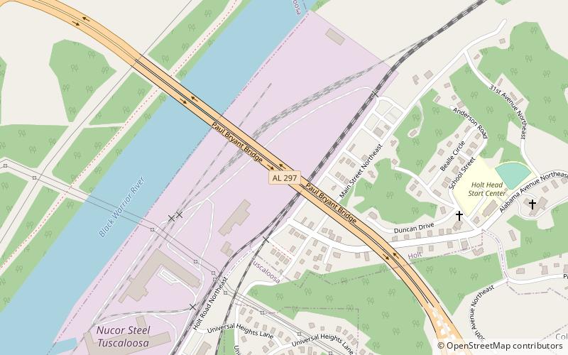 Paul Bryant Bridge location map