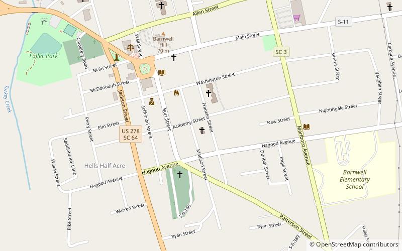 saint andrews catholic church barnwell location map