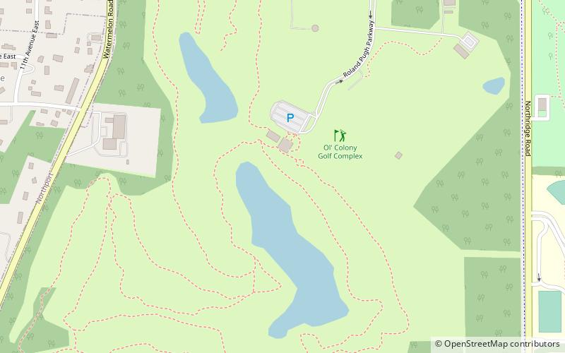 ol colony golf complex tuscaloosa location map