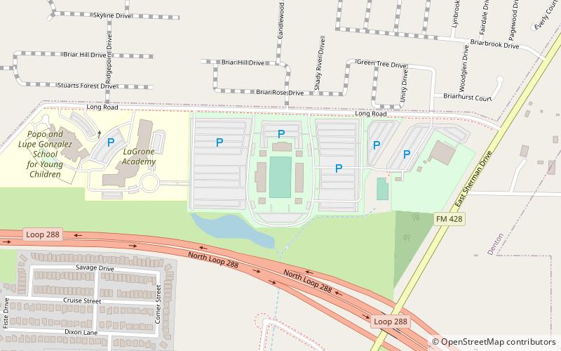 C. H. Collins Athletic Complex location map