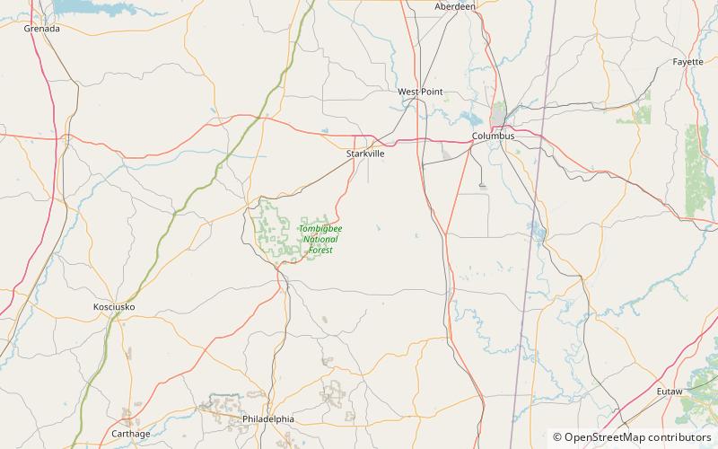 Sam D. Hamilton Noxubee National Wildlife Refuge location map