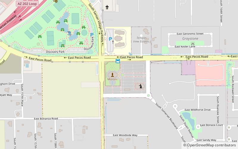 Temple mormon de Gilbert location map