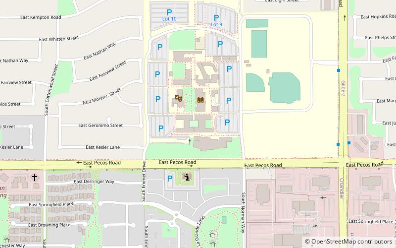 chandler gilbert community college location map
