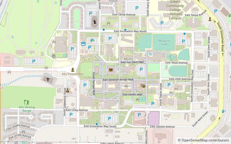 Arizona State University Polytechnic campus location map